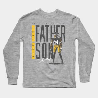 Joey Porter Jr. Pittsburgh Like Father Like Son Long Sleeve T-Shirt